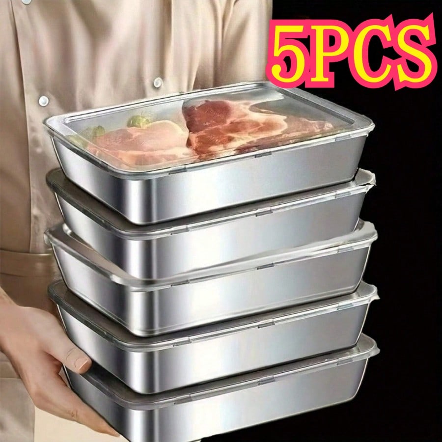 Food Storage Oven Safe - Confezione da 5 contenitori per alimenti