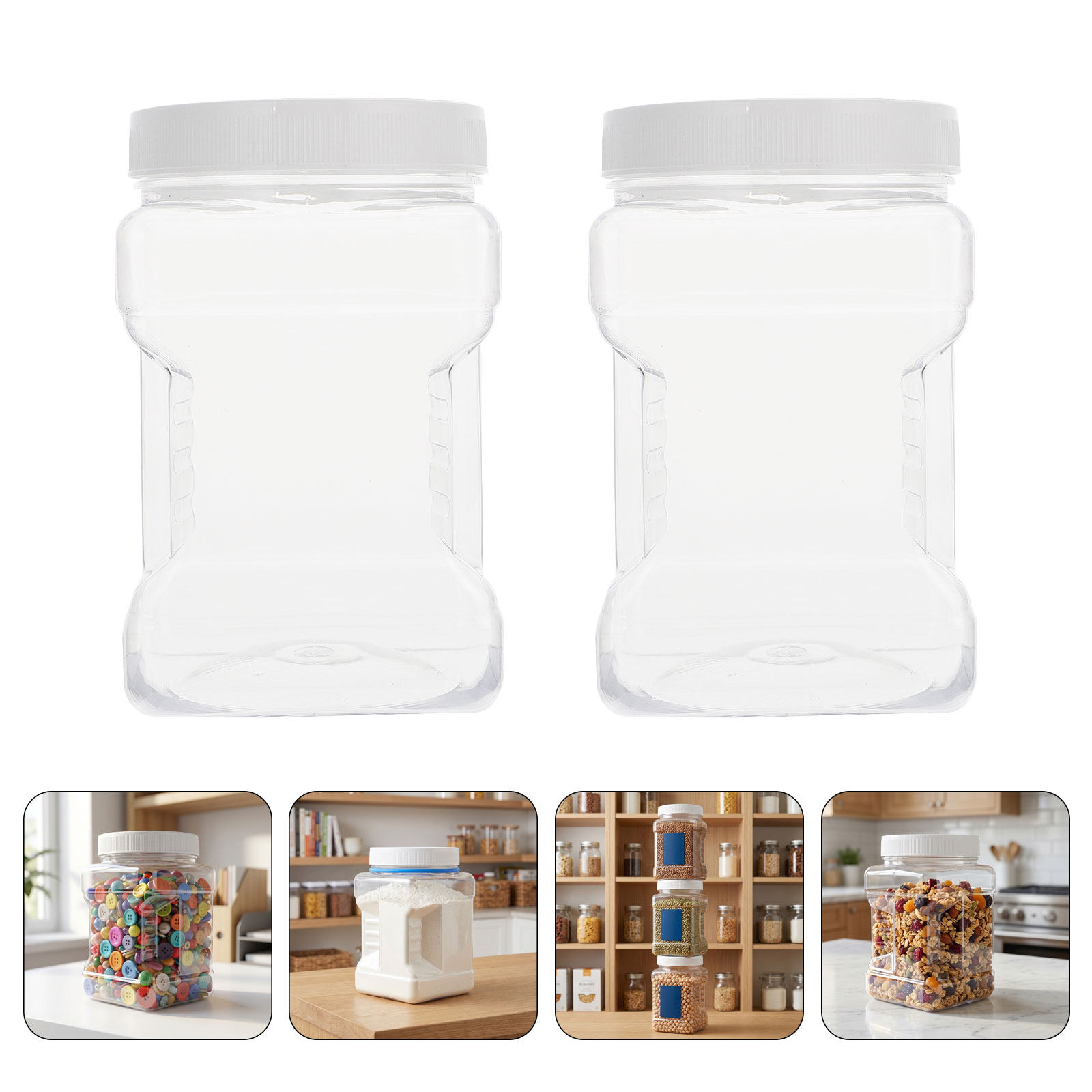 Set da 6 barattoli trasparenti - Food Storage Containers recensione e prezzo